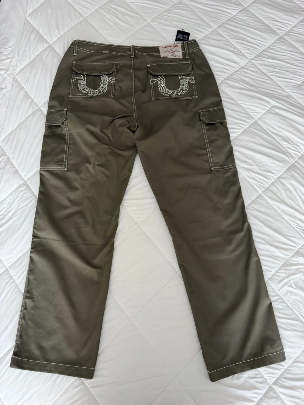 Men's Olive Cargo Pants - Durable Everyday Workwear